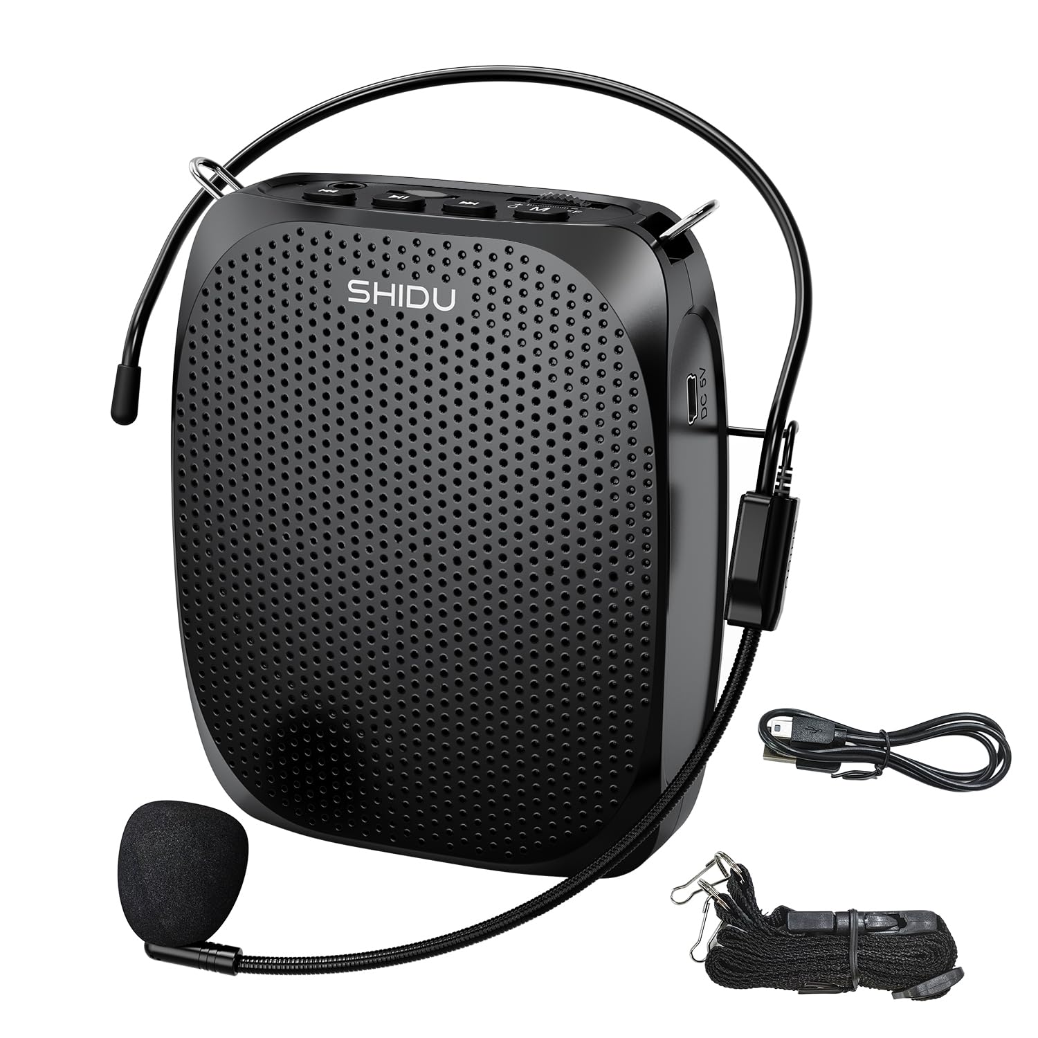 Photo 1 of *Untested*
SHIDU Portable Voice Amplifier Personal Microphone Headset for Speaking Rechargeable Mini Pa System for Teachers Tour Guides Coaches Classroom Singing Yoga Fitness Instructors