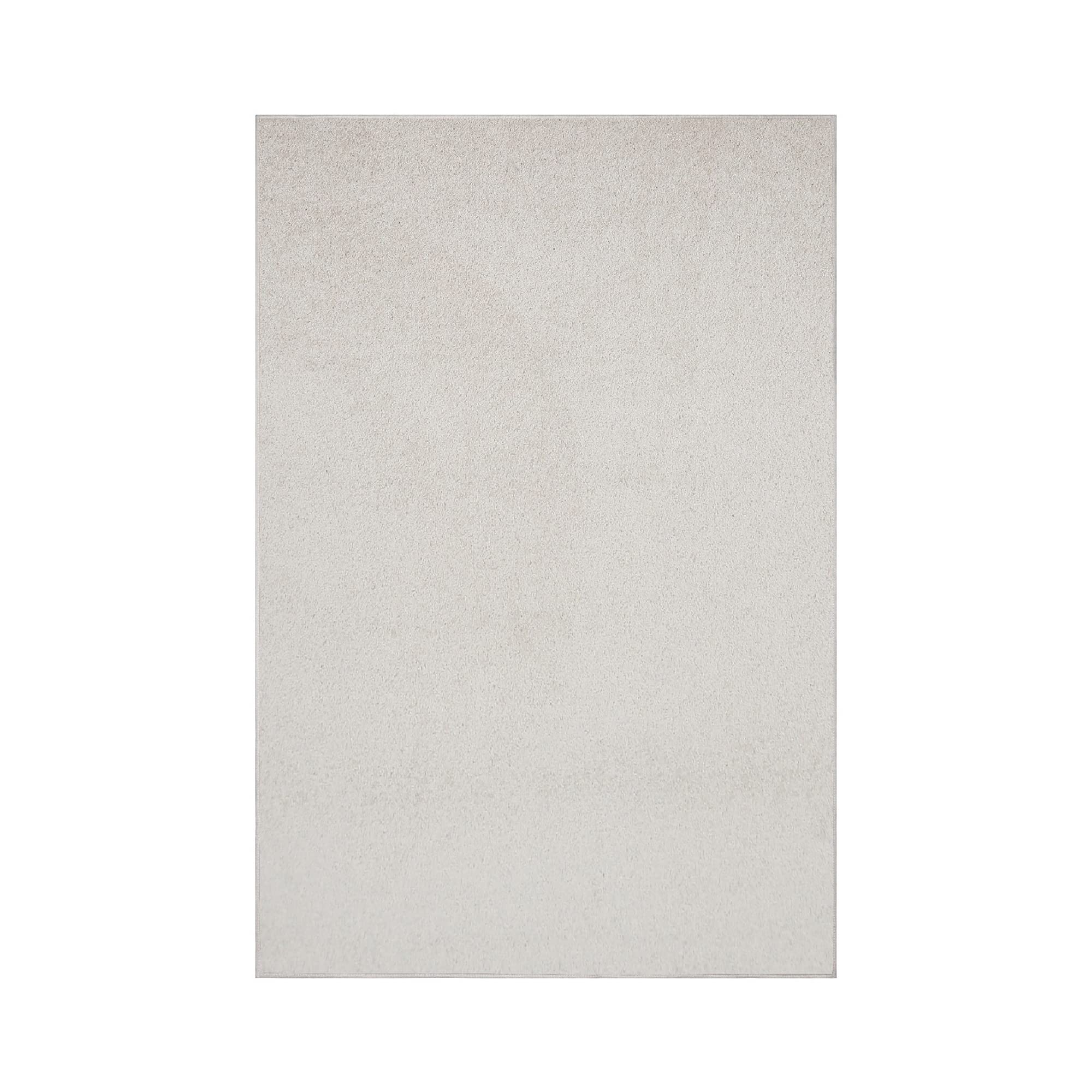 Furnish my Place Modern Plush Solid Color Rug – Off White, 9′ x 12′, Pet and Kids Friendly Rug. Made in USA, Rectangle, Area Rugs Great for Kids, Pets, Event, Wedding