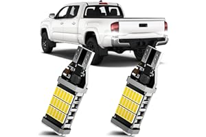 XFLHEHD 2PCS Tacoma Reverse Lights Fits for 2001-2023 Toyota Tacoma, 6500K White Super Bright Backup Lights, Upgraded Backup Reverse Bulb Replacement