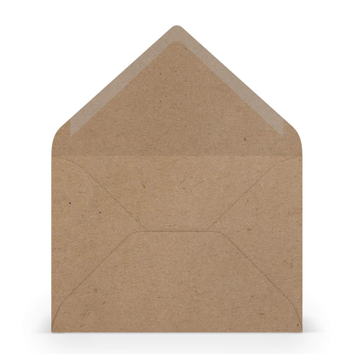 PAPERADO 50 envelopes DIN B6 kraft paper 100 g/m² envelope without window 17.8 x 12.5 cm envelopes with wet glue pointed flap