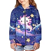Coloranimal Kids Clothes Full Zip Up Hoody Sweatshirts for Girls and Boys Active Hoodies Ages 6-16year