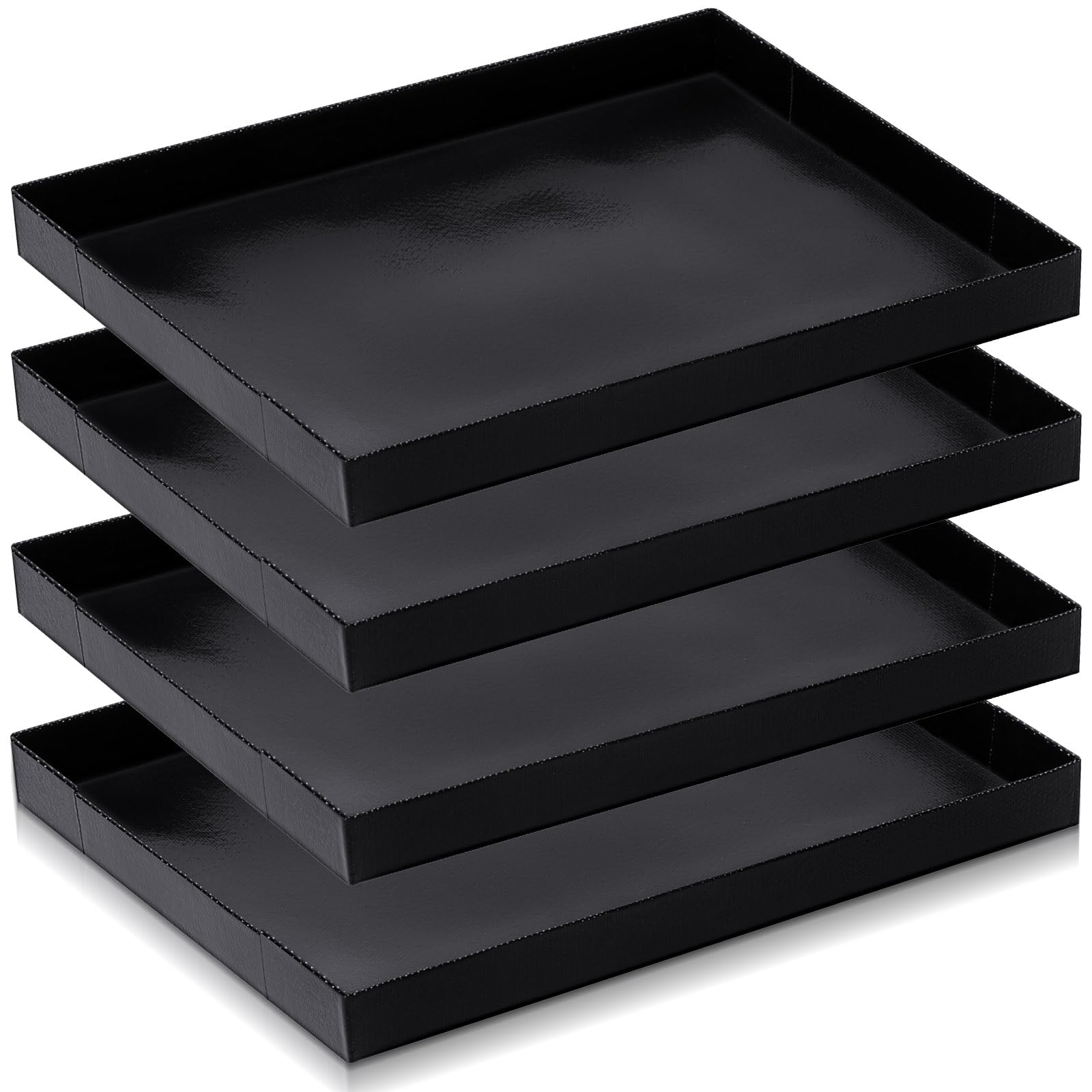 Photo 1 of Teenyyou 4 Pcs 8.5 x 11.5 x 1 Inch PTFE Solid Oven Basket Non Stick Cooking Basket Cooking Trays for Quick Oven Accessories Baking Chips Chicken Wings Bread Heating