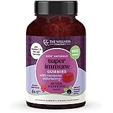 Kids Naturals Elderberry Gummies – Immune Support with Vitamin C & Zinc | 120ct (2 Month Supply)