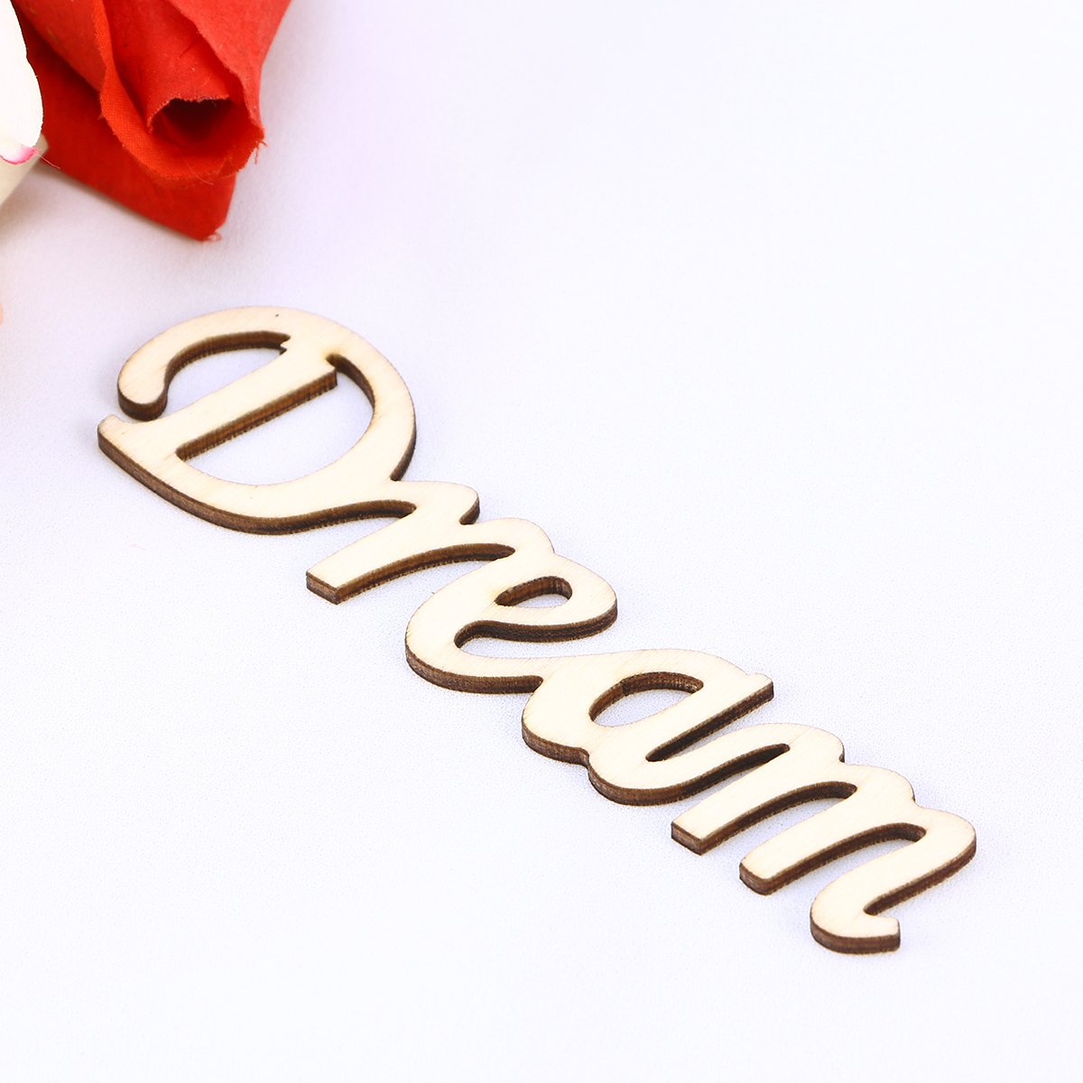 Vosarea Placa Madera Letras Dream Signo Pared Rustico