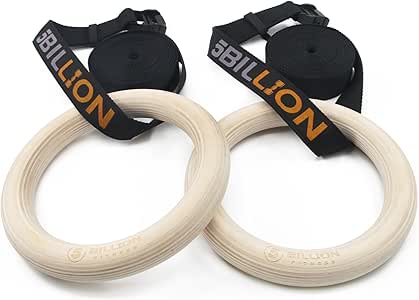 5BILLION Anillos de Gimnasia de Madera-Anillos de Gimnasio ...