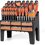 SEDY 122-Piece Magnetic Screwdriver Set with Plastic Racking, Best Tools for Men Tools Gift, Drive Magnetic Bit Holding Screw