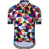 Cycling Jersey Short Sleeve USA Style Bike Tops with Pocket Reflective Stripe