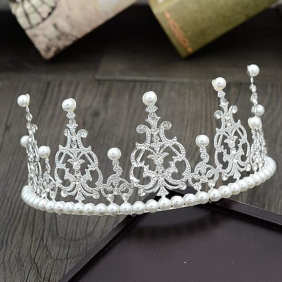 Buy Inllex Crown Tiara Cake Topper Crystal Pearl Cupcake Buy Inllex Crown Tiara Cake Topper Crystal Pearl Cupcake