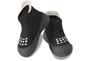 Hstyle Baby Sock Shoes Toddler Non-Slip Slippers Infant Walking Shoes Soft Rubber Sole Sneakers for Baby Boys Girls