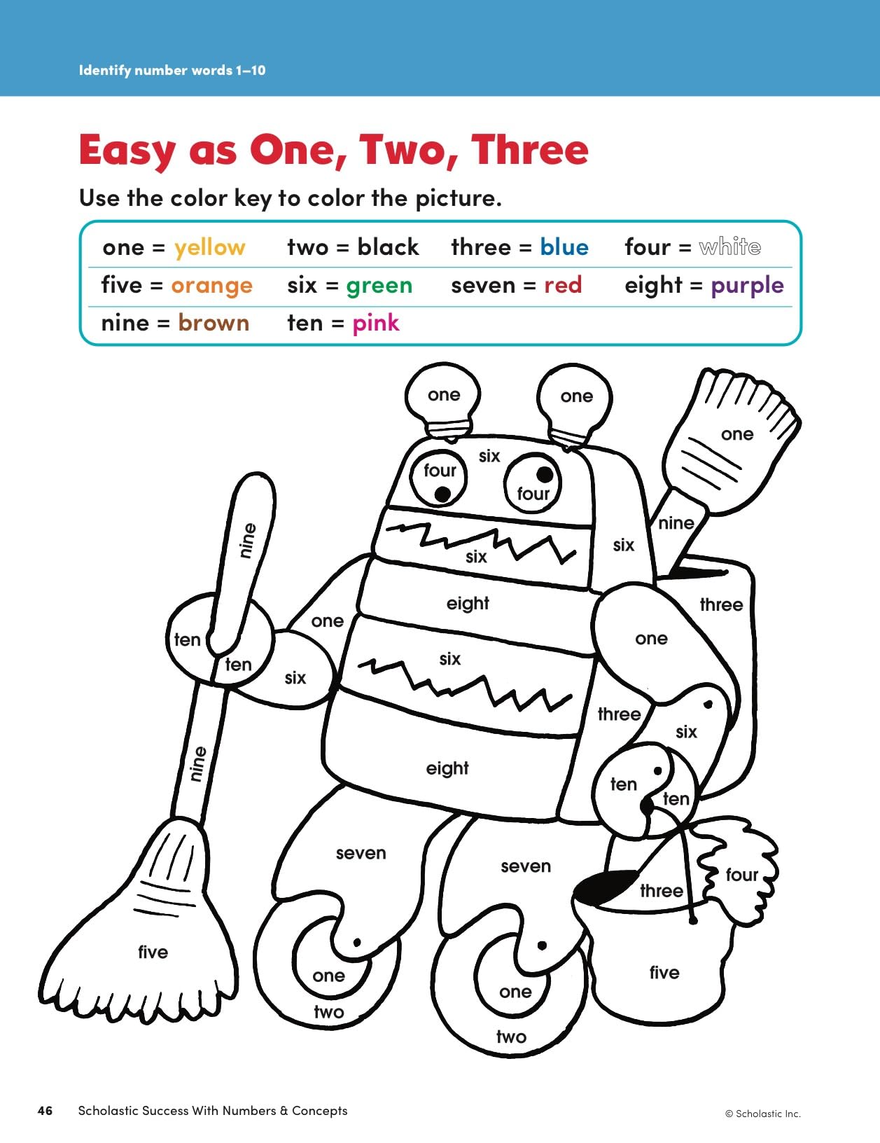 Scholastic Success with Numbers & Concepts Workbook (Scholastic Success; Grades Prek-k)