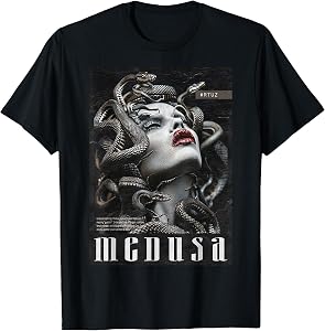 Gorgon Medusa Goddess Snake Greek Mythology Medusa T-Shirt