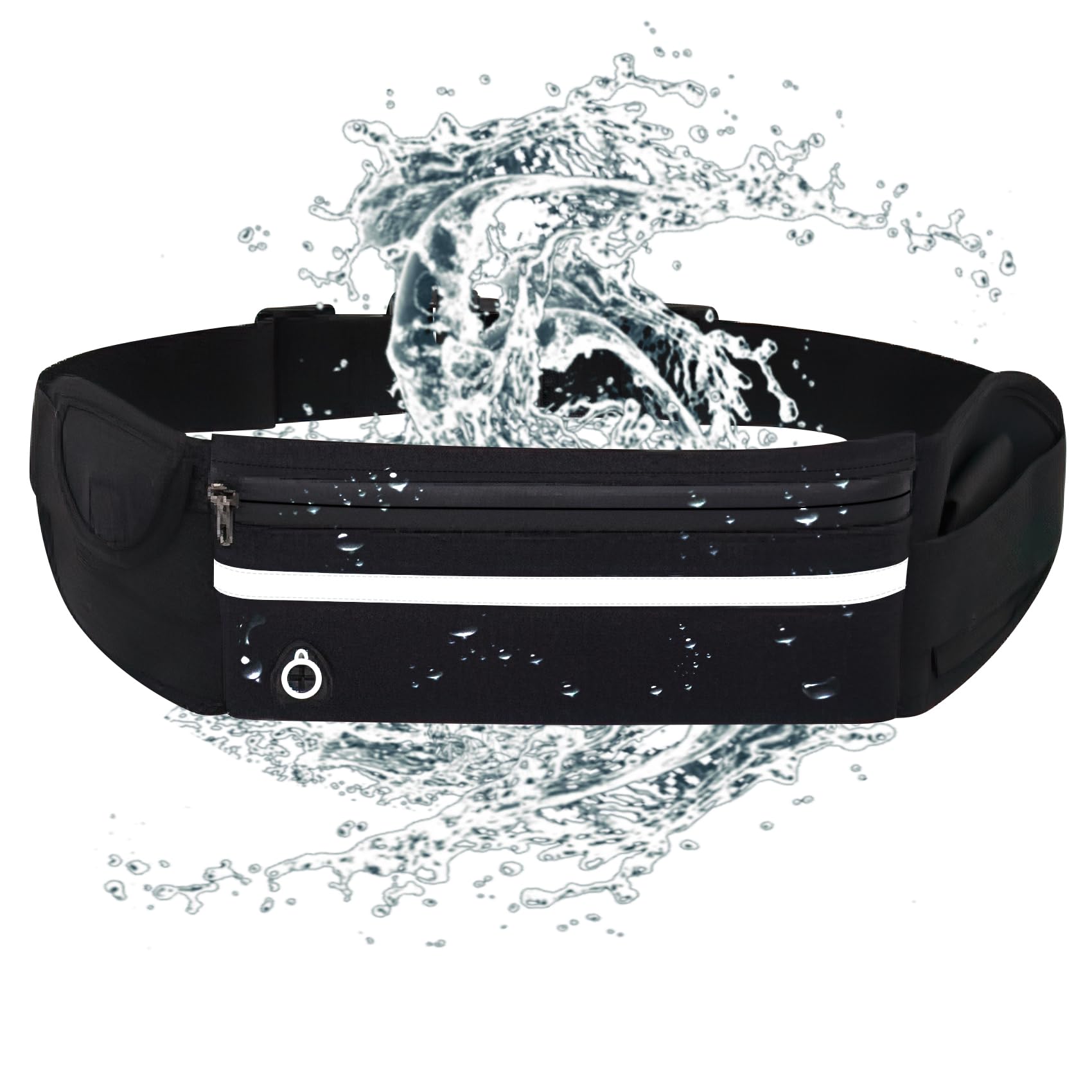 Photo 1 of Slim Running Belt No-Bounce Phone Holder for Women Man | Waterproof Fanny Pack with Quick-Dry Pockets & Night Reflective