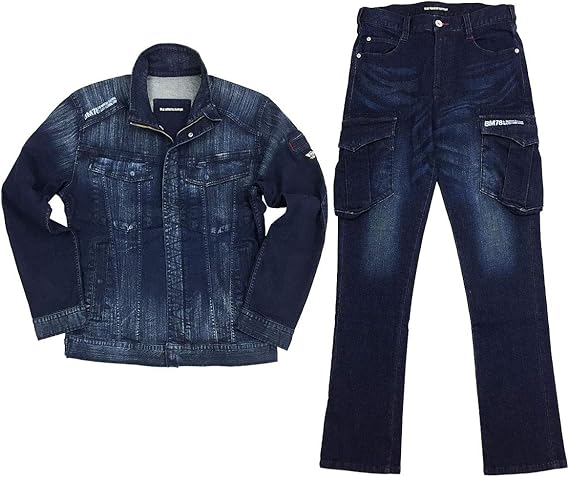 cargo pants and denim jacket