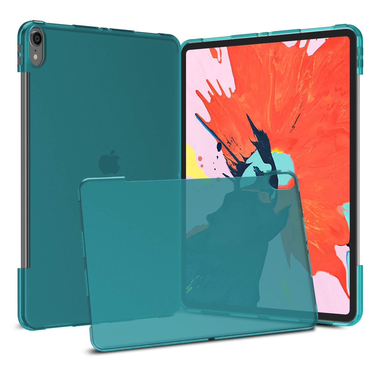 Cbus Wireless Flex-Gel Silicone TPU Case Compatible with iPad Pro 11-inch (Turquoise)