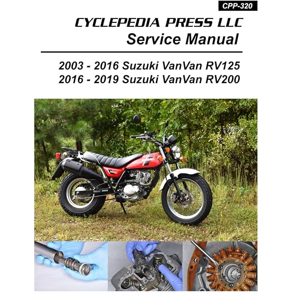 2003–2019 Suzuki VanVan RV125 RV200 Cyclepedia Printed Motorcycle