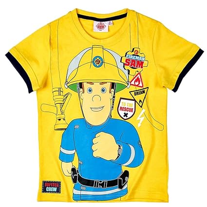 STOR S.L...... Feuerwehrmann Sam - Kinder T-Shirt - to The Rescue - Größe 98-128