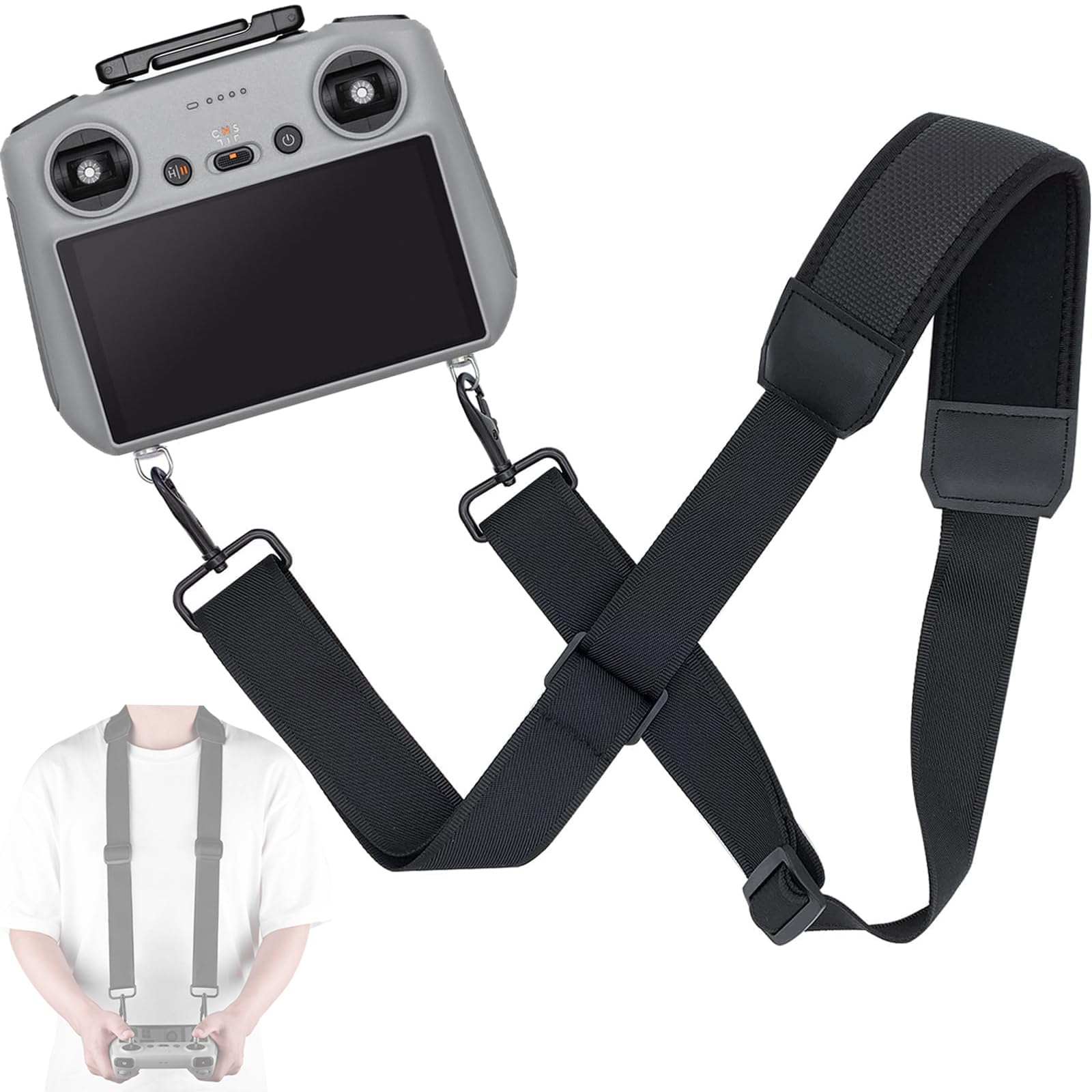 Honbobo Lanyard Neck Strap compatible with DJI RC 2/DJI RC/DJI Smart Controller/DJI RC PRO Remote Control,Shoulder Strap compatible with DJI Air 3/Mini 4 Pro/Mavic 3 Classic/Mini 3 Pro/Mavic 3