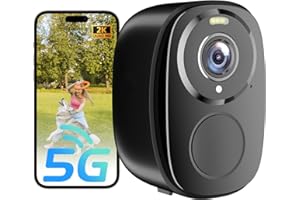 ELECCTV 5G/2.4G WiFi Security Cameras Wireless Outdoor, 2K 5G Security Camera with AI Motion Detection, Color Night Vision, Siren, IP65, 2-Way-Audio, Support Alexa&Google Assistant, Cloud/SD (1)