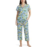 BedHead Pajamas Short Sleeve Cropped Pajama Set Make Lemonade SM (US 4-6)