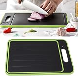 Atyhao 4 in 1 Defrosting Tray & Cutting Board, 31.2x21.1cm, Black view 9