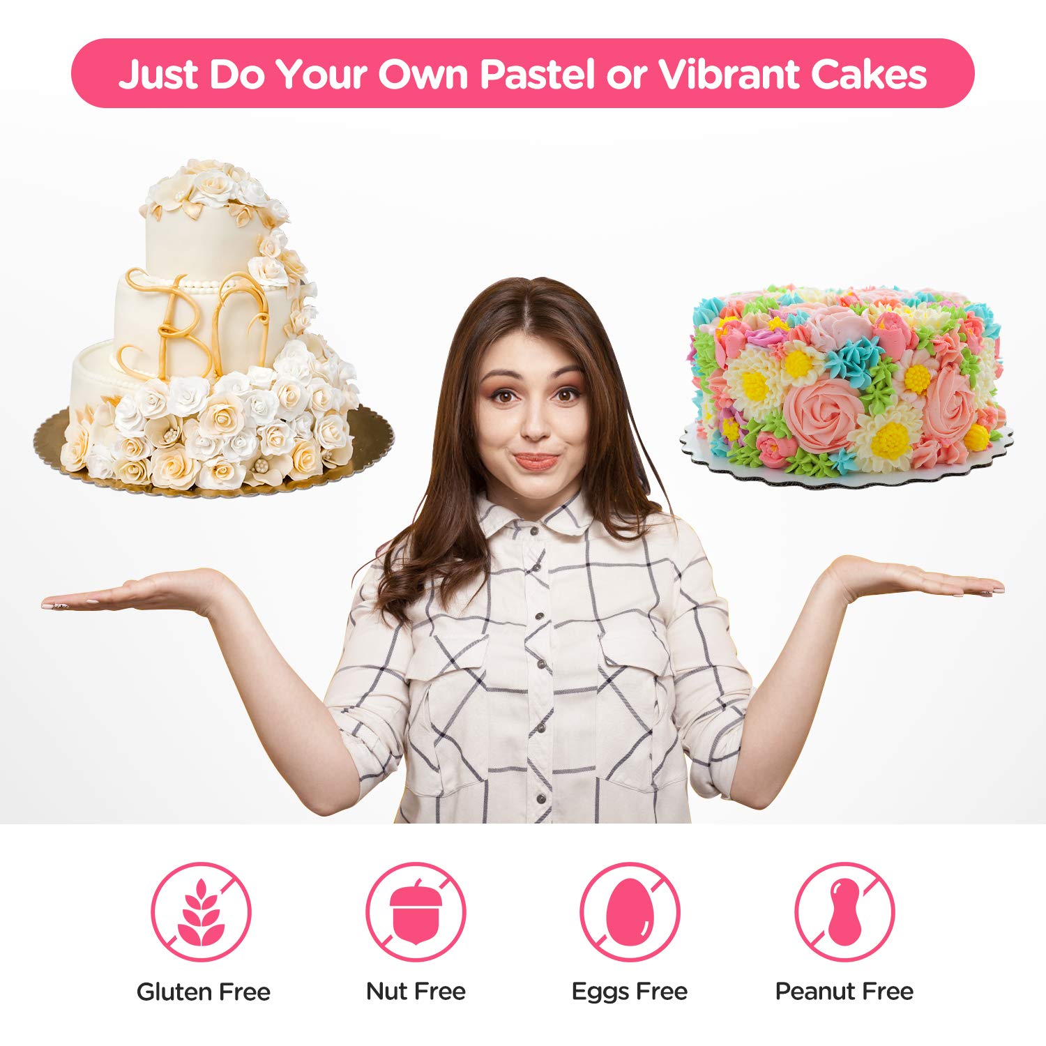 Food Coloring Liquid for Cake Decorating - Vibrant Food Color Set Edible Food Dye for Kids, 10 Colors Tasteless Cookie Icing Colors for Baking Cooking Fondant Frosting DIY Supplies Kit (3.5 Oz) : Grocery & Gourmet Food