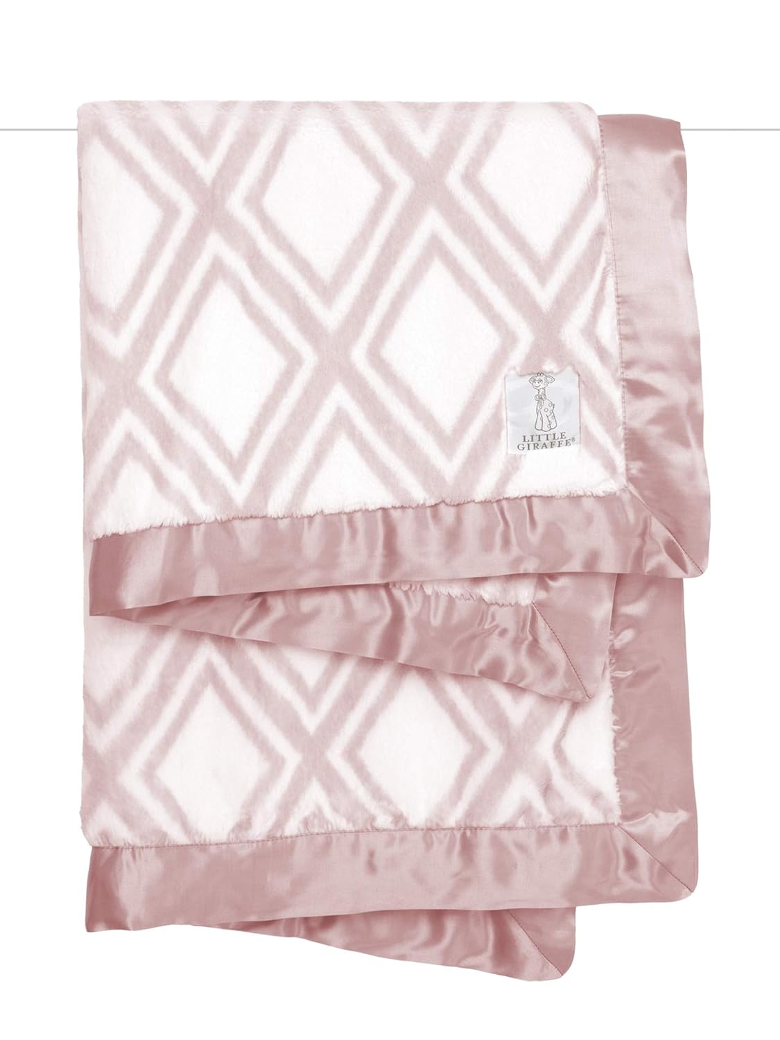 dusty pink baby blanket
