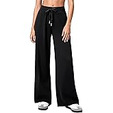 Niipty Wide Leg Sweatpants Women High Waist Workout Baggy Casual Pants for Women Comfy Drawstring Pants with Pockets