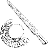 NuLink Ring Sizer Measuring Tool, Ring Mandrel Measurer, Ring Measurer Sizers US Ring Size 0-13 Jewelry Sizing Measuring