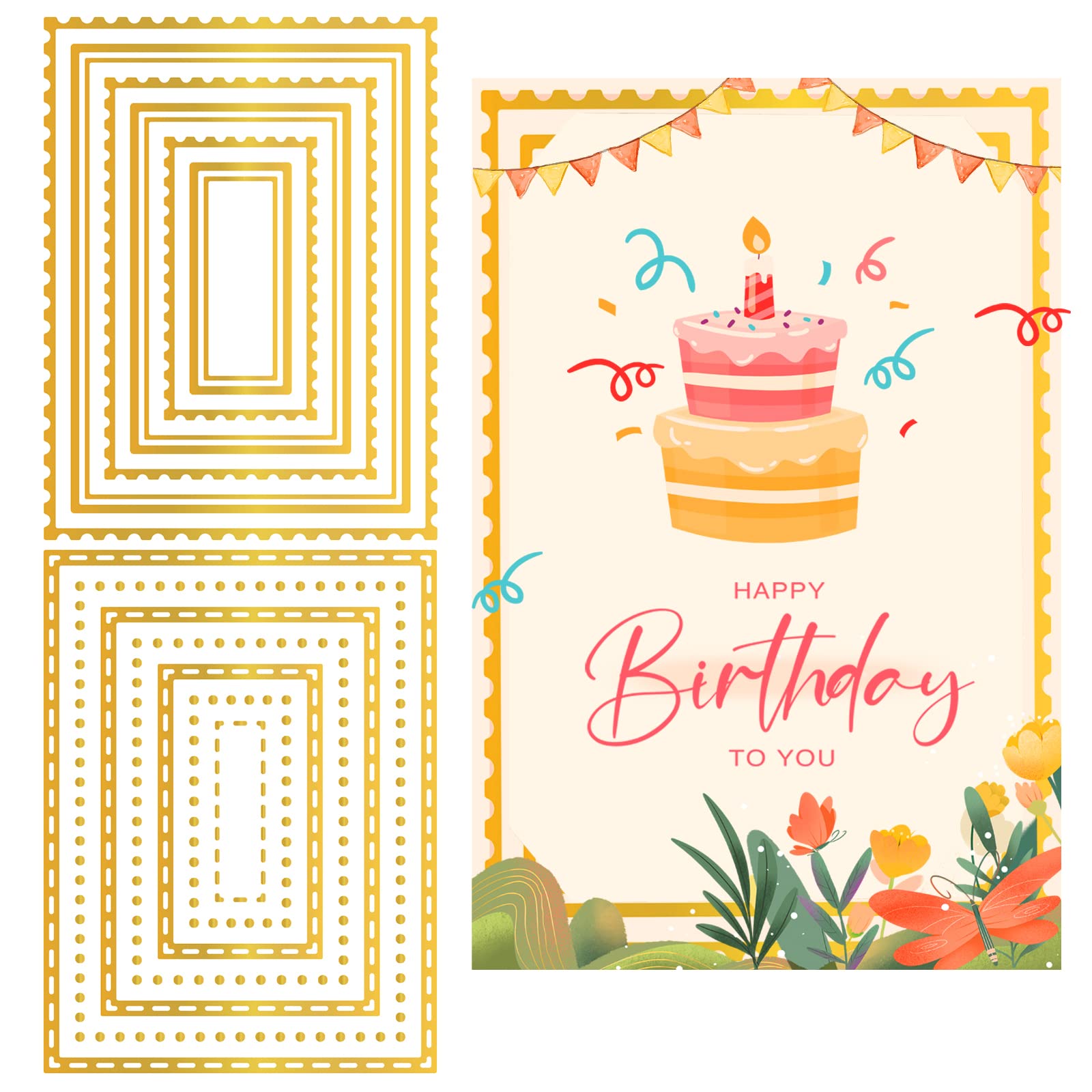 INFUNLY 13pcs Rectangle Hot Foil Plate Glimmer Hot Foil Plates Bundle Pink Metal DIY Foil Paper Plate for DIY Embossing Scrapbooking Decor Greeting Cards Making