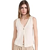 Madewell Women's Pointelle Single-Button Vest