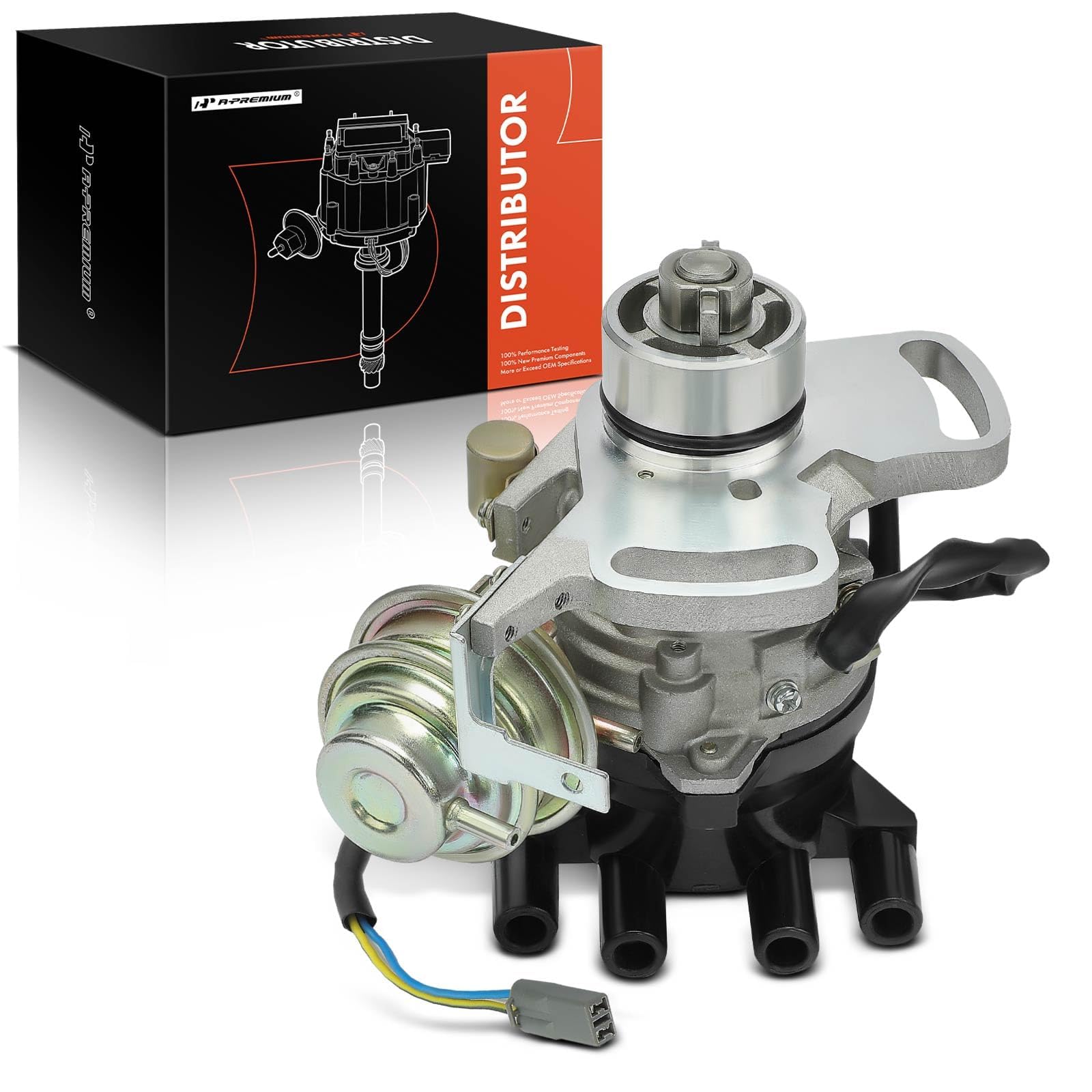 Photo 1 of A-Premium Ignition Distributor with Cap and Rotor Compatible with Mazda 626 1988-1992 2.2L, MX-6 1988-1992 2.2L & Ford Probe 1989-1992 2.2L