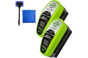 GRESIMI Clear Vision Glass Cleaner, Clearvision Car Windshield Cleaner, Oil Film Remover Brush for Car, Prevents Rain and Fog Cleaning Glass Brush (2 SET)