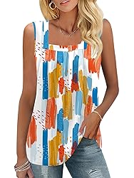 KTILG Color Block Tops for Women 2025 Trendy Summer