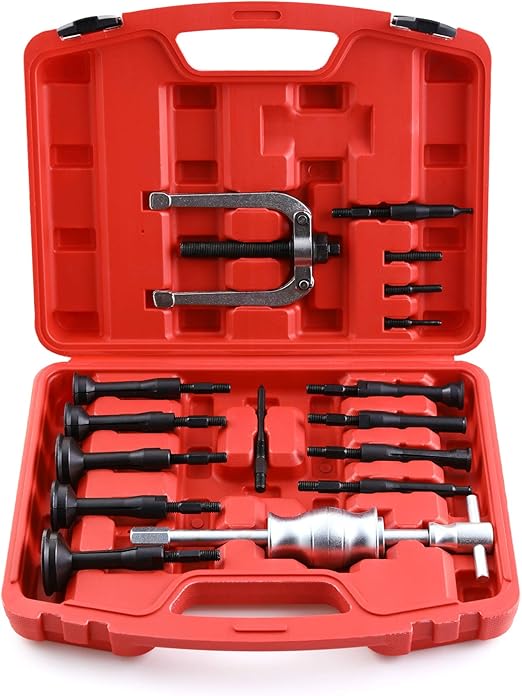 Orion Motor Tech 16PCS Blind Hole Collet Bearing Race and Seal Puller