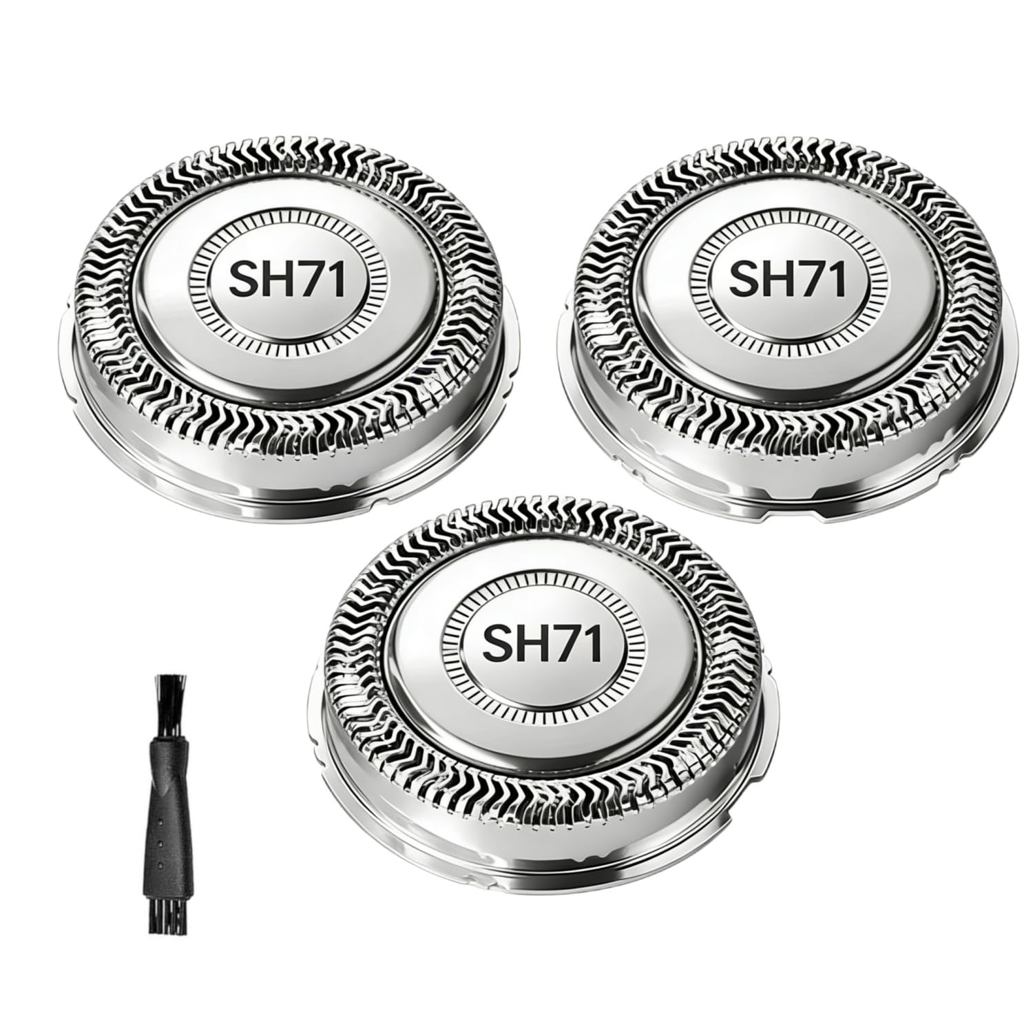 Photo 1 of [3 Pack]SH71/52 Replacement Heads Compatible with Philips Norelco Series 7000,New Upgraded SH70/71 Compatibility Double Blades for norelco 7000 Replacement Heads