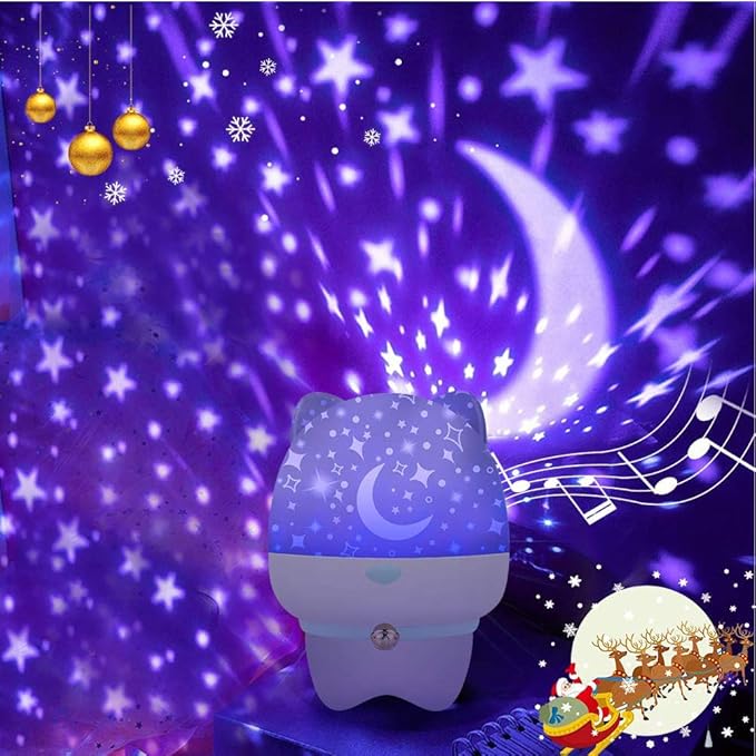 Moozic Musik Sternenhimmel Projektor Lampe Drehende Musik Nahtlicht