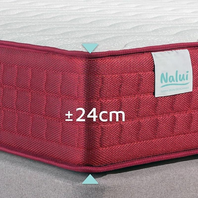 - Colchón Viscoelástico Reversible Gredos 140x200cm con Sistema VISCONFORT, Tejido Strech y Tejido 3D Transpirable. Altura: ±24cm | Firmeza Medio-Alta | Adaptable | Fabricado en España