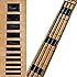 Inlaystickers Fret Markers for Guitars & Bass - Jazz Bass Blocks - Black Pearl, FB-101J-BP | Black Pearl Jazz Bass-style bloc