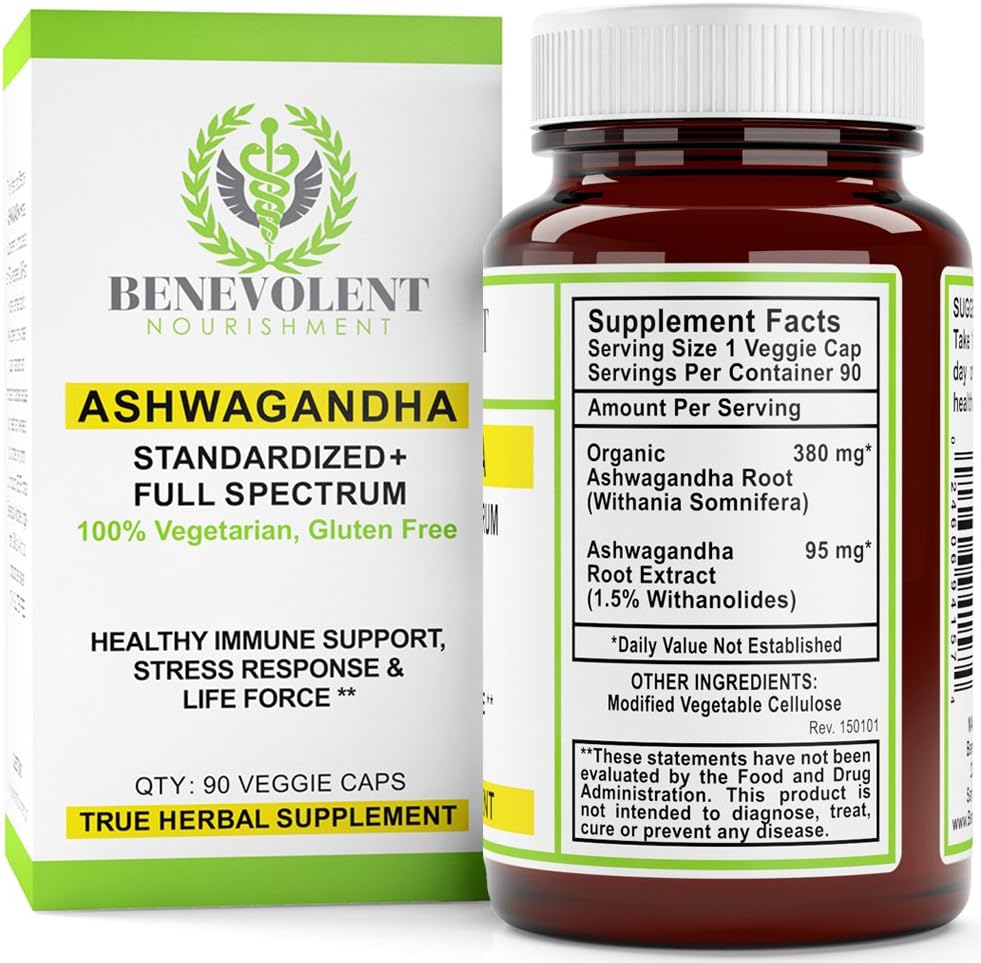 Ashwagandha Blend Anxiety & Stress Relief 1.5 Root Extract