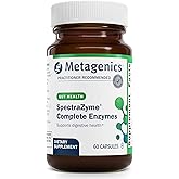 Metagenics SpectraZyme Enzyme Complex - Plant-Based Digestive Enzymes for Protein, Fat & Carbohydrate Breakdown - Supports Indigestion, Bloating & Colon Health* - Gluten-Free, Vegan - 60 Capsules
