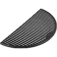 KAMaster 18" Half Moon Cast Iron Big Reversible Griddle for Large Green Kamado Grill Egg and Other 18in Kamado Grills Cooking Grate BBQ Accessories