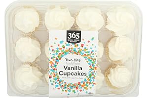 365 BY WHOLE FOODS MARKET 365 Everyday Value, Two-bite Vanilla Cupcakes, 10.5 OZ (Frozen)