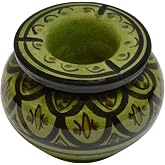 Ceramic Ashtrays Hand Made Moroccan smokeless Ceramic Vivid Colors
