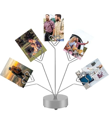 Amosfun 3pcs Message Clip Holder Photo Holders For Tables Cube Base Memo Clips Tree Style Picture Holder Memo Photo Holder Clip Family Tree Photo Holder Picture Tree Work Gift Desktop - View #3