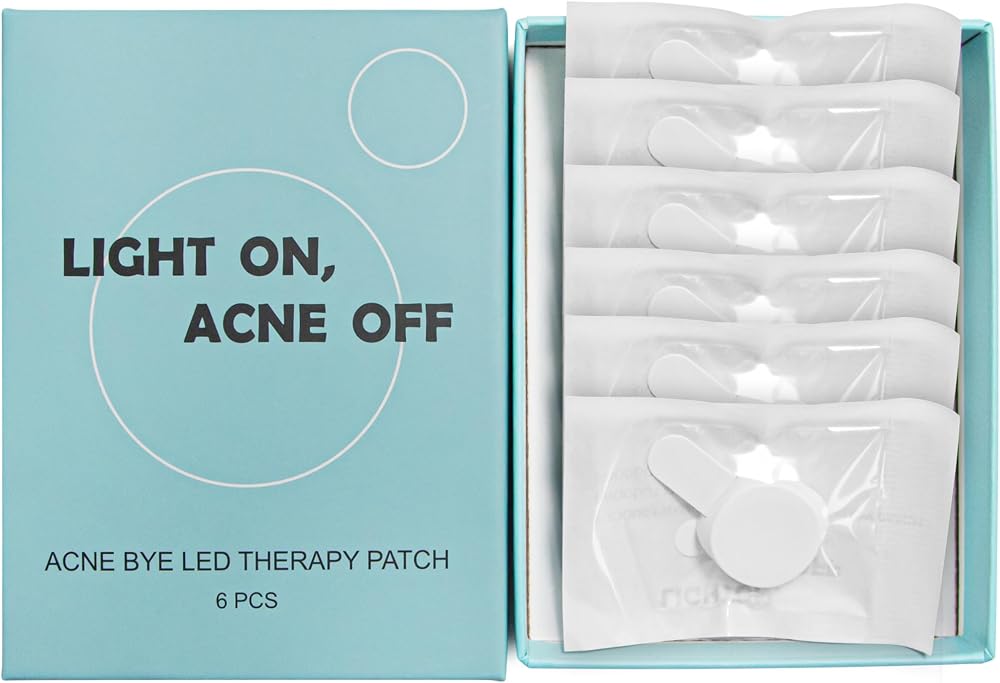 Red Light Therapy Patches 6‑Pack, Reusable for Skin Blemish Elitzia ETEAP6 | Helps Reduce Blemishes Unclog Pores without Drug