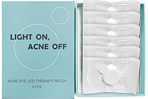 Elitzia Red Light Therapy Electronic Patch 6-Pack Reusable Hydrocolloid Patch Reduce Blemish Unclog Pores Skin Care for Sensitive Skin Home Use ETEAP6