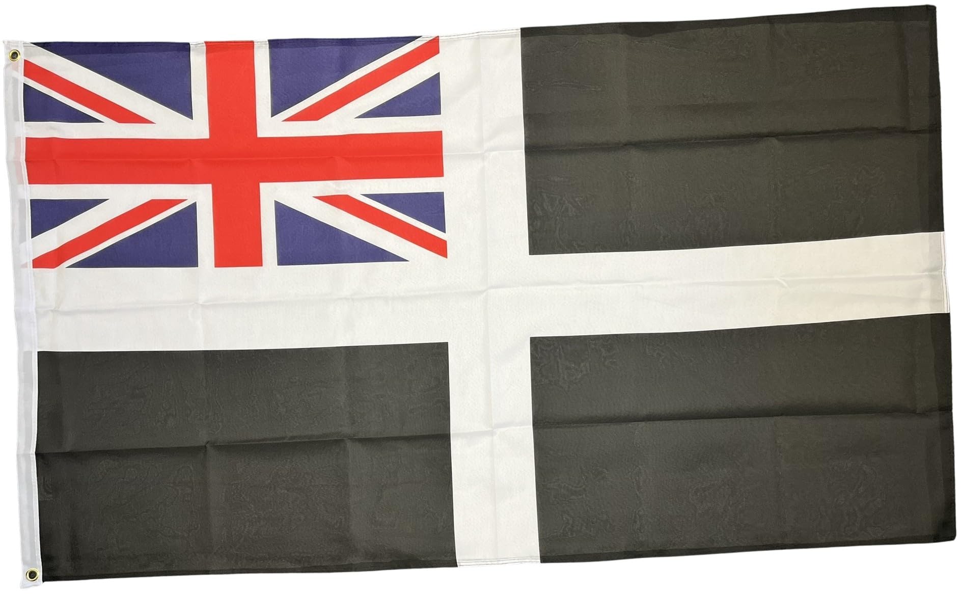NWFlags Cornwall Ensign Flag 5ft x 3ft | Outdoor Heavy 110d Knitted Polyester | 5x3 Cornish Ensign English County Heavy Duty Strong Flag for Garden Flagpole with 2 metal eyelets