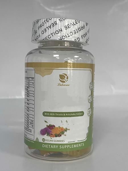 LUKAREE LIVER CLEANSE DETOX & REPAIR GUMMIES – 24 POTENT HERB W/MILK THISTLE SILYMARIN, DANDELION, ARTICHOKE EXTRACT & ELDERBERRY – NO SUGAR, PINEAPPLE FLAVOR – 60 COUNT