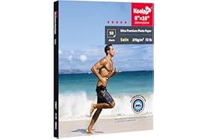 Koala Ultra Premium Photo Paper 8 x 10 in Satin Photo Printer Paper for Inkjet Printer Water-Resistant Semi Gloss 50 Sheets 7