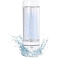 Qlife Molecular Hydrogen Water Purification Unit - 9 Layers Dual Chambers Electrode, Platinum Coated Titanium, 100% Pure Hydrogen Enriched Water, Up to 3000 ppb, Easy to Use, Portable